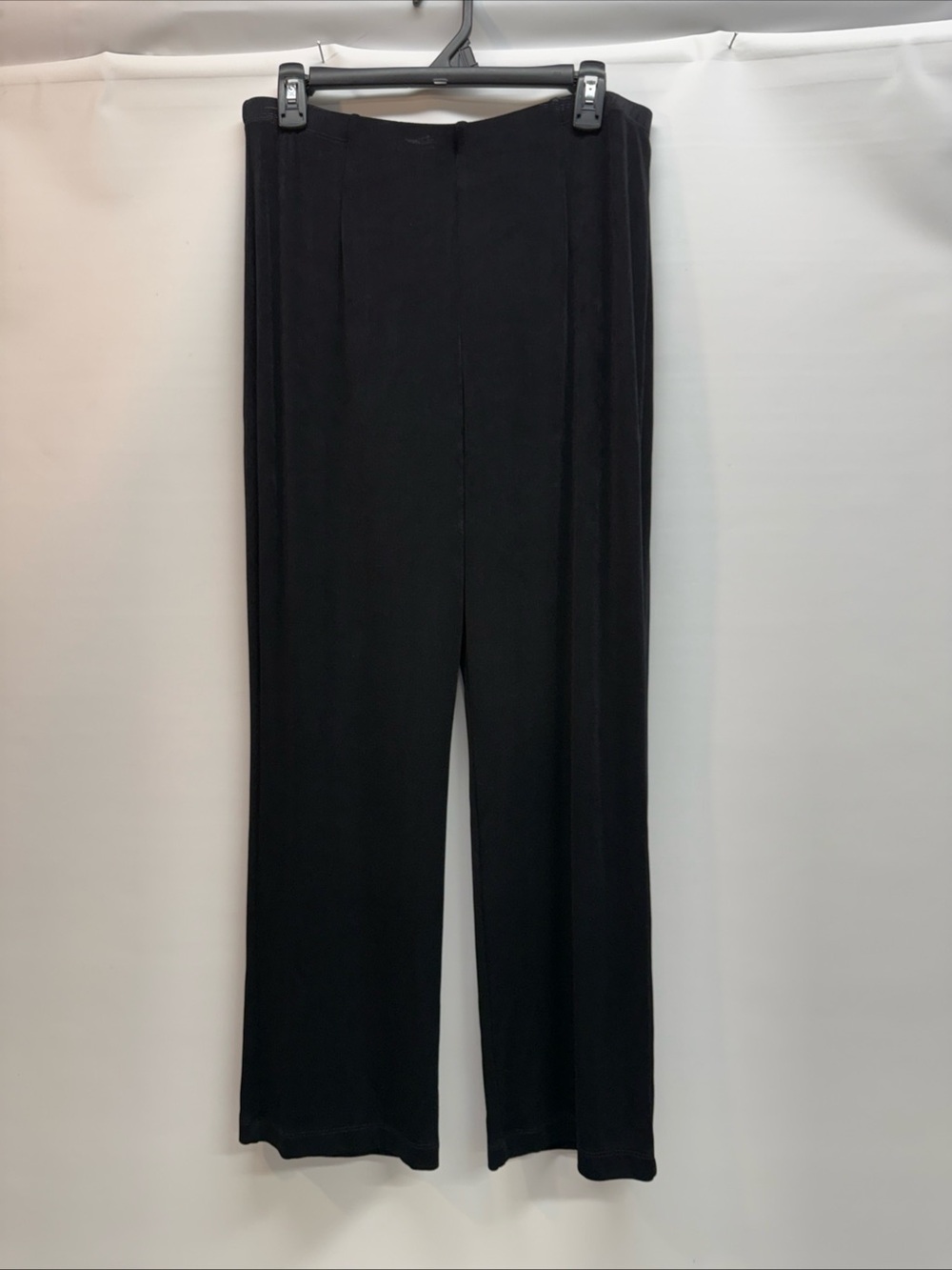 Chico’s Women’s Travelers No Tummy Pants Black Sz 2S 12/14S Knit Slinky